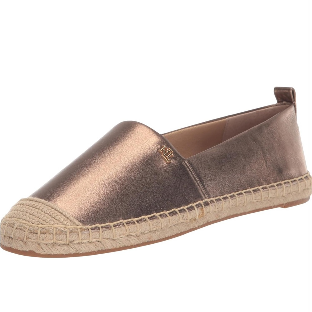 Ralph Lauren Brown Espadrille Slip-On Shoes